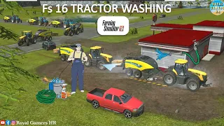 Fs 16 Washing Tractor | Fs 16 | Farming Simulator 16 | @RoyalGamersHR