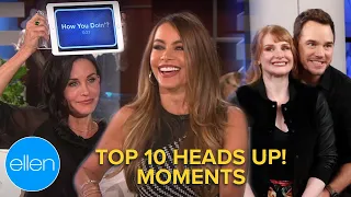 Top 10 Most-Viewed Heads Up! Moments of ALL TIME on The Ellen Show