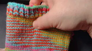 knitting a sock on 9 inch circular needles part 1