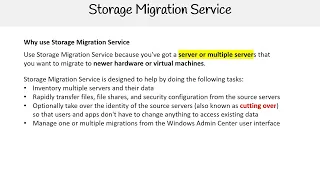 AZ 305 — Storage Migration Service