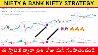 🔥 Best Intraday trading nifty, banknifty strategy telugu