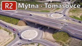 Rýchlostná cesta R2 Mýtna - Lovinobaňa, Tomášovce (jún 2023)