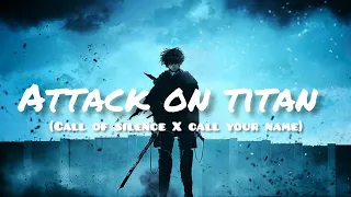 Attack on titan OST - (call of silence X call your name)1 hour version with rain