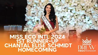 Miss Eco International 2024 first runner-up Chantal Elise Schmidt homecoming press conference