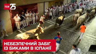 🐮 🔴 Забіг від смерті! В Іспанії розлючені бики штрикали людей рогами та топтали ратицями