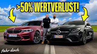 Mercedes E63S AMG vs BMW M5 Competition | Gebrauchte Ü600PS Dampfhammer | Fahr doch