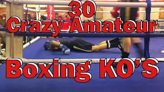 30 CRAZY Amateur Boxing Knockouts