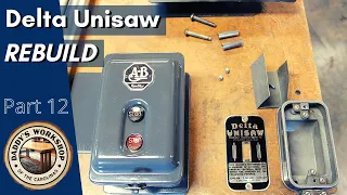 Complete Delta Unisaw Rebuild - Part 12 - Options for Electrical Controls and Motor Install