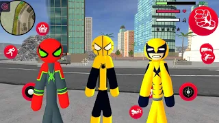 Mafia Spider-StickMan Rope Hero ninja #1- Android Gameplay