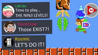 LilKirbs challenged us to beat Mario Maker's Ninji levels...