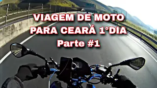 VIAGEM DE MOTO DE SÃO PAULO PARA CEARA 1° DIA PARTE #1 #titan160 #viagemdemoto