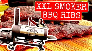 BBQ SPARERIBS im XXL SMOKER perfekt GRILLEN --- Klaus grillt