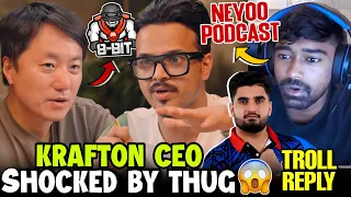 Krafton Shocked on 8BIT Thug 😳🇮🇳 | Neyoo Troll React & Podcast 🚨