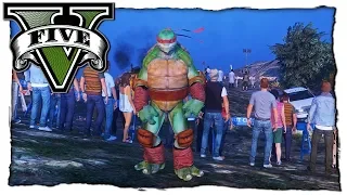 GTA 5 МОДЫ: ПРИЗРАК И ЧЕРЕПАШКИ НИНДЗЯ! ВИДЕО ОБЗОР МОДА ИГРЫ ГТА 5 MODS