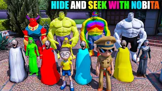 Hide And Seek With Colourful Grany And Colourful Hulk In Gta 5 😱 Gta V Gameplay | Nik Gmaerz