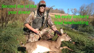 Traditional bowhunting | Recurve bowhunting | VA early archery. Putting meat on the table!