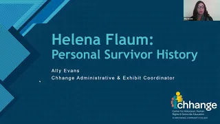 Personal Survivor History: Helena Flaum