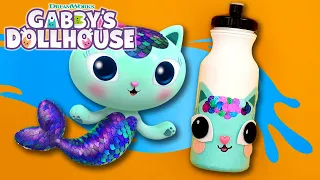 Cat-tastic Water Bottle Transformation! | Back to School Crafts | GABBY'S DOLLHOUSE