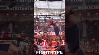 RYAN GARCIA LIVE REACTION AS LOGAN PAUL FROG SPLASHES KSI THROUGH A TABLE AT WRESTLEMANIA