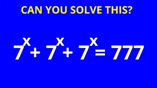 France | Can You Solve This? | Math Olympiad Exponential Challenge