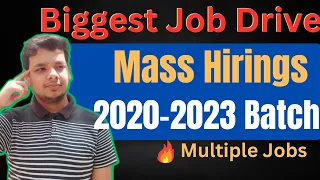 Biggest OFF Campus Job Drive For 2023 2022 2021 2020 Batch Hiring | Latest Hiring | Fresher Jobs