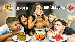 CHOCOLATE X COMIDA DE VERDADE - FAMÍLIA LOURES VS ELENCO B!!! VALENDO R$10.000 - EP09