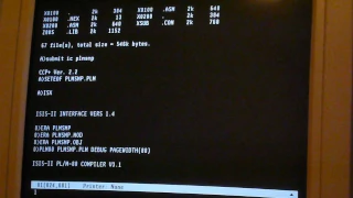 P112 SBC running the ISIS-II Emulator under CP/M 2.2