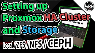 Setting up Proxmox CLUSTER and STORAGE (Local, ZFS, NFS, CEPH) | Proxmox Home Server Series