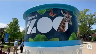 See the design coming to the iconic Detroit Zoo water tower, part of a larger rebrand