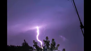 Severe Thunderstorm with non stop lightning