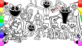 Poppy Playtime Chapter 3 New Coloring Pages / How to Color All Monsters and Bosses /  NCS MUSIC