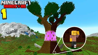 Ich habe einen RIESEN BAUM in Minecraft Hardcore gebaut!