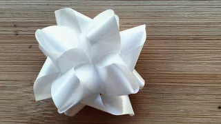 วิธีพับเหรียญโปรยทานแบบง่าย/ดอกมะลิหอม/Diy flower ribbon/MP DIY