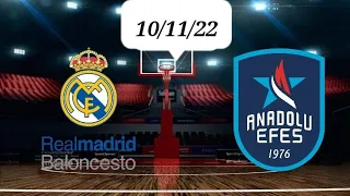 Real Madrid vs Anadolu Efes [EuroLeague 22/23] | 10/11 | NBA 2K22 - live #wolfsportarmy