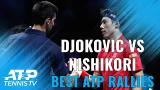 Novak Djokovic vs Kei Nishikori: Best ATP Shots and Rallies