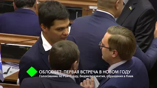 Сессия облсовета: голосование по Ройтбурду, бюджет развития, обращения в Киев