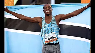 Letsile Tebogo's 400m race 𝟰𝟰.𝟳𝟱