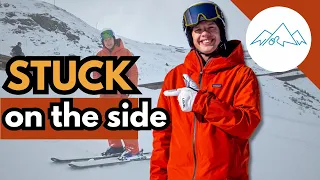 How to ski | What to do when you're stuck on the side of the slope? Common Beginner Mistakes