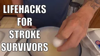 One-Handed Cooking Hacks 1  - Stroke Survivor Life Hack #15