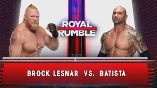 WWE 2K23 (PS5) - Brock Lesnar vs Batista - Royal Rumble