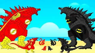Evolution Of FLASH GODZILLA vs Evolution Of BATMAN GODZILLA : Who Is The King Of Monsters?