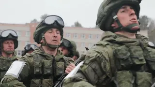Тренировка парадных расчетов Новосибирского гарнизона