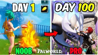 i Played Palworld For 100 Days || Palworld 100 days | New Pokemon Game 2024 🤩 #palworld