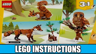 LEGO Instructions - Creator - 3 in 1 - 31154 - Forest Animals: Red Fox (All Books)