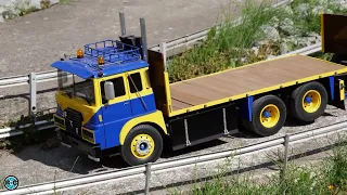 AMAZING RC TRUCKS, STUCKING MB TRACTOR AND MORE! RC CONSTRUCTION SITE ACTION! HANSETRUCKER BREMEN!