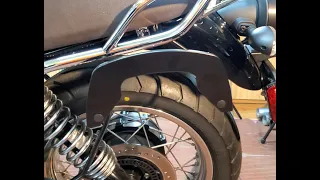 Hepco and Becker Saddle Bag C Bow Kit Installation on a Moto Guzzi V7 Special