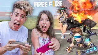 PLAYING FREE FIRE WITH MY 10 YEAR OLD SISTER * EPIC *