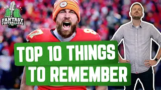 Fantasy Football 2021 - Top 10 Things to Remember - Ep. #1031