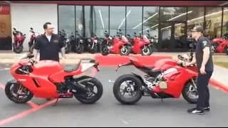 Ducati Panigale V4 vs Ducati Desmosedici V4 Exhaust Rev Off