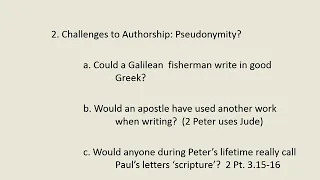 New Testament Survey: 2 Peter and Jude